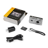 KODAK PIXPRO FZ55-GRY 16MP CMOS Sensor Digital Camera 5X Optical Zoom 28mm Wide Angle 1080P Full HD Video 2.7" LCD Vlogging Camera, Gray