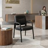 Office Reception Guest Chair Set of 6, Waiting Room Chair, Desk Chair No Wheels
