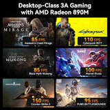 GEEKOM A9 Max Top AI Mini PC,AMD Ryzen AI9 HX470(86 Tops)|32GB DDR5+2TB SSD