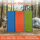 KingCamp Ultralight Camping Cot, Portable Folding Tent Camping Cot, 265 Lbs Heavy Duty Sleeping Cot with Pillow for Adults Outdoor Backpacking Travel Hiking, Orange