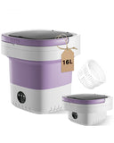 16L Portable Washing Machine, Large Capacity Compact Laundry Machine of Underwear, Baby Clothes, Socks, 3 Cleaning Modes Suitable for Small Clothes, Foldable Design for Hotel, Home,Apartment,Campain ﻿