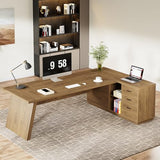 Tribesigns 78" L-Shaped Executive Desk, Large Modern Office Desk