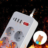 Multi -tap Outlet Plug Extension Cable Socket for Home Network Filter 220v