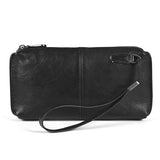 Wallet Men's Handbag Genuine Leather Soft Clutch Bag Retro Oxhide Long Leisure Phone Minimally Designed