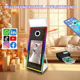 Magic Mirror Photo Booth Machine with DSLR Camera and Instant Printer for Selfie 65", 32inch Touchscreen