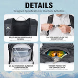 N NEVO RHINO Small Hiking & Trekking Backpack, 10L Lightweight Travel Backpack, Hiking Daypack for Women Men