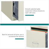 Scranton & Co 18" Deep 3 Drawer Metal Vertical Filing Cabinet