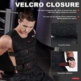 Adjustable Weighted Vest for Men Women, Up to 22LB with 50 Removable Steel Plates, Workout Weight Vest & Weighted Training Vest for Strength Training, Cardio & Running