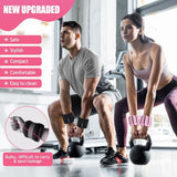 Ankle Weights for Women Men Adjustable 1LB Wrist Weights Bracelet Set of 2 for Home Gym Weighted Bangles Wristbands Leg Arm Weights, Pink