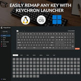 Keychron K10 Max Wireless Custom Mechanical Keyboard, QMK 2.4 GHz Bluetooth Full-Size