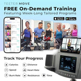 Teeter FreeStep Recumbent Cross Trainer Stepper, Zero-Impact Exercise Bike Alternative w/Patented Physical Therapy Stride, Up to 350lb, Free App w/Trainer Workouts