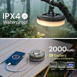 L LOHAS LED Upgraded Camping String Lights, 4 in 1 Quick Recovery Waterproof Camping Lights, 32.8FT with 8 Lighting Modes, Camping Essentials for Yard, Tent, Hiking, Patio, and Holiday Decoration