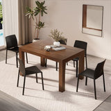 Mobili Fiver, Iacopo Extendable Dining Table, 55.1(86.6) x35.4 in, Walnut