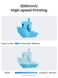 Creality Ender-3 V3 KE 3D Printer, 50Sprite Direct Extruder Supports 300℃ Printing0 mm/s High-Speed Printing with Auto-Leveling, Sprite Direct Extruder Supports 300℃ Printing, Ultra-Smooth and Stable, 220×220×250 mm Print Volume