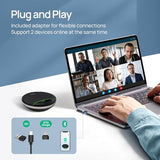 Yealink Bluetooth Speakerphone SP96 with Dongle Support Daisy-Chain 26H Talk Time Teams Certified 65mm Conference Speaker and 6 Microphones