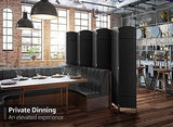 Sorbus 8-Panel Black Room Divider with Double Hinged Panels