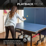 STIGA ‎Advantage Pro Series Ping Pong Tables - 13, 15, 19, and 25mm Tabletops - Quickplay 10 Minute Assembly - Playback Mode - Recreational to Tournament Level, Blue