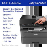 Brother DCP-L2640DW Wireless Compact Monochrome Multi-Function Laser Printer with Copy and Scan