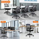 BestOffice | Ergonomic Office Chair | Mid-Back Swivel Desk Chair | Breathable Backrest & Lumbar Support | Adjustable Height