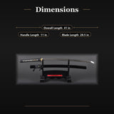 Damascus Vine Katana, 1045 Carbon Steel Hand Forged Full Tang Sword