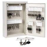 Key Storage Lock Box with Code, Locking Key Cabinet, 40 Key Holder Wall Mount with Combination Lock
