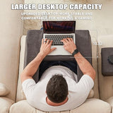 Comehealthy Lap Desk Pillow for Laptop, Large Reading Pillow for Adult, Arm Rest Pillow with Cup Holder