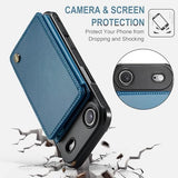 Vinich for iPhone 17 Air Wallet Case with Card Holder, RFID Blocking Credit Slots Kickstand Shockproof Phone Cover Fit for iPhone 17 Air 6.5" Blue