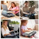 Lap Desk for Laptop, Elevated Laptop Stand for Bed, Fits up to 15.6" Laptops & MacBook