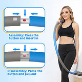 NEOWEEK 2lb Exercise Hoops for Adults, Adjustable Hoola Weighted Hoop, Detachable Section Soft Fitness Hoop for Weight Loss, Fat Burning, Home Gym Core Workout
