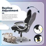 Serta Bryce Executive Office Chair, Ergonomic Computer DeskChairs with Patented AIR Lumbar Support, Comfy Body Pillows, Black