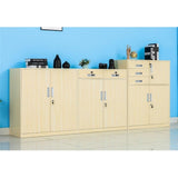 b89PvQuQt Office Cabinet Multifunctional Office File Cabinet with Lock Large Capacity Three-Drawer Data Storage 1 Iron Household(Black)