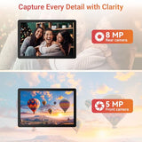 Tablet,10.1" Android Tablet with Octa-core Processor 30GB RAM 128GB ROM HD IPS Touchscreen 8H Battery