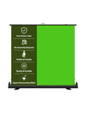Acmejm 78.7 x 82.7in Large Collapsible Green Screen Backdrop,Portable Retractable Photo Background Chroma Key Panel with Stand Photography Backdrops for Video Conference,Photographic Studio,TikTok