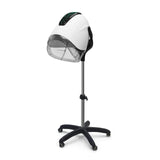Professional Stand-up Hooded Hair Dryer,with Smart Touch Control Panel, 1000W 8-Speed Settings, Negative ion and Ozone Functions,with Bonnet Portable Blow Dryer, for Salons and Home use. (White)