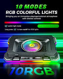 ChillCore RGB Gaming Laptop Cooling Pad with 5.5" Turbo Fan, Rapid Cooling for 15.6-19.3" Laptops