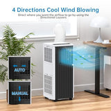 3 in-1 Portable A3 in-1 Portable Air Conditioner - 8,000 BTU for Rooms Up to 350 Sq.Ir Conditioner - 8,000 BTU for Rooms Up to 350 Sq.Ft, Cooling & Fan Modes, 24-Hour Timer, Sleep Mode, Remote Control