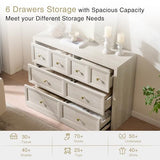 4-Piece Bedroom Set, 6 Drawer Dresser & 5 Drawer Tall Dresser and 3 Drawer King Size Nightstands Set of 2 with Charging Station
