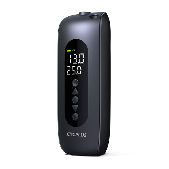 CYCPLUS Tire Inflator Portable Air Compressor, Cordless 150PSI Portable Air Pump with Accurate Pressure Dual LED Display CYCPLUS