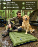 NINTYNINE Camping Sleeping Pad, 5.9" Extra-Thick Reinforced Camping Pad with Built-in Pillow & Foot Pump, Ultralight Compact Inflating Sleeping Mat for Backpacking Hiking Travel Tent Beach