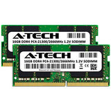 A-Tech 32GB (2x16GB) DDR4 2666MHz PC4-21300 (PC4-2666V) CL19 SODIMM 1