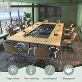 Foldable Conference Tables with Wheels, 6 Pack