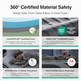 Novilla AiryFlow Queen Mattress 14 Inch, Gel Memory Foam Mattress Queen