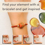 By Lilla Zodiac Bracelet Hair Ties for Women – Hair Tie Bracelet with Gold Accents - Boho Jewelry for Wrist and Ponytail (Aries)