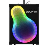 Dolphin KP-500 VocalPro Portable Karaoke Bluetooth Speaker w/Microphone & Stand – Rechargeable, Adjustable Mic Stand, Phone Holder, & Vibrant LEDs, Long Lasting Battery
