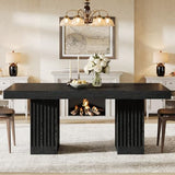 Tribesigns Dining Table for 4-6 People, 63 Inch Modern Rectangle Kitchen Table