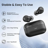 TOZO NC9 Hybrid Active Noise Cancelling Wireless Earbuds, 6 Mics ENC Clear Call, IPX8 Waterproof