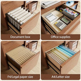 AnywaysWood 3-Drawer Mobile File Cabinet, Wooden File cabinets