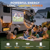 Rvpozwer 12V 300Ah LiFePO4 Battery, 3840Wh Lithium Battery with 200A BMS