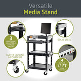 Pearington AV Presentation Cart Stand for Video Projector, TV, Laptop Computers, Printers