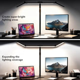 Galnolt LED Desk Lamp for Home Office with Base, 28.2" Adjustable Gooseneck Swing Arm Ultra Bright Desk Light, Dimmable Architect Table lamp